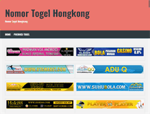 Tablet Screenshot of nomortogelhongkong.com